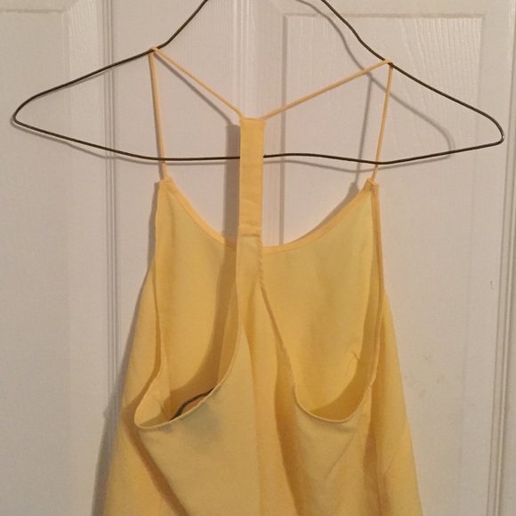 Sheer Yellow Racerback Tank - Picture 2 of 2