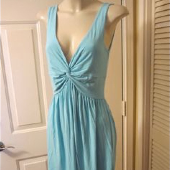 Moda International Baby Blue Cotton Dress