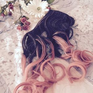 pastel pink extensions ♡
