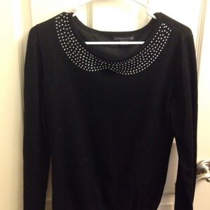 Covington Mock Peter Pan Collar Sweater