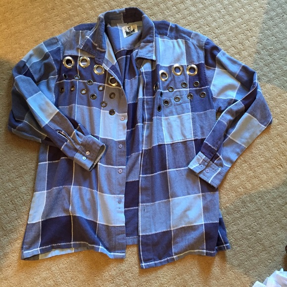 Blue LF Flannel - Picture 1 of 4