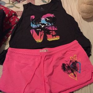 BOGO Shorts and tank top set. BNWOT