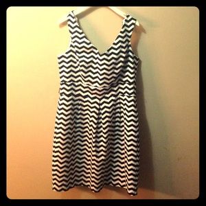 White House Black Market Black and White Dress