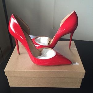 Christian Louboutin Iriza 100 Patent Pavot Size 40