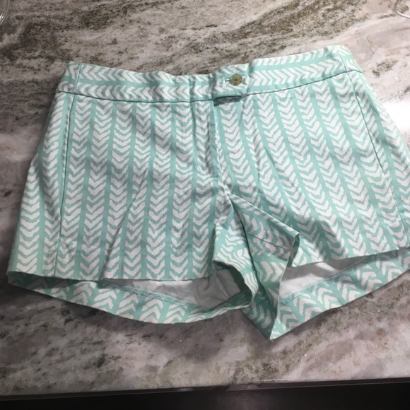Blue patterned J. Crew shorts