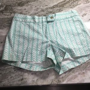 Blue patterned J. Crew shorts