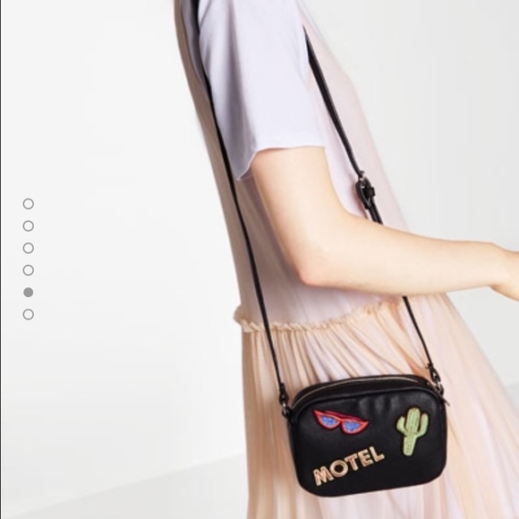 Zara adjustable patch crossbody bag - Picture 2 of 4