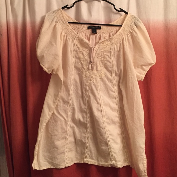 Nine West Peasant Top