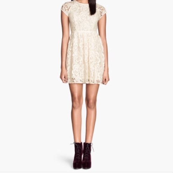 NWT | H&M Natural White Lace Dress 👗