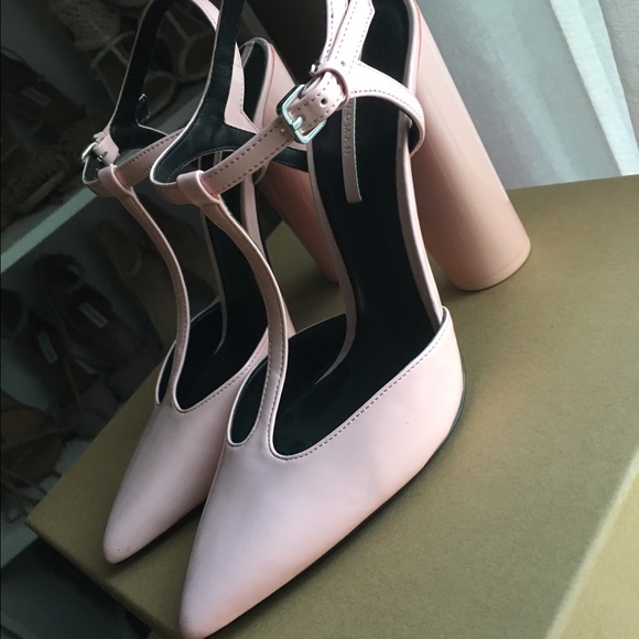 ZARA Pink T-strap Pumps Sz 40