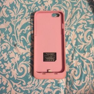 pink iphone 6/6s charger case