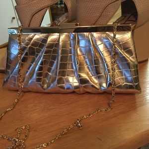 Gunne Sax Gold Clutch
