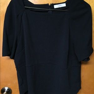 Loft square neck black top, size XxL