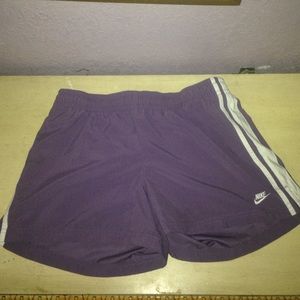 Purple Nike shorts