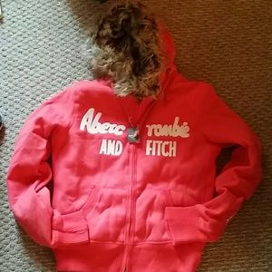 Abercrombie and fitch all fur hoodie xl