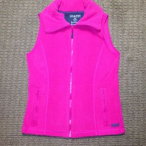 Calvin Klein pink fleece vest. Great condition!
