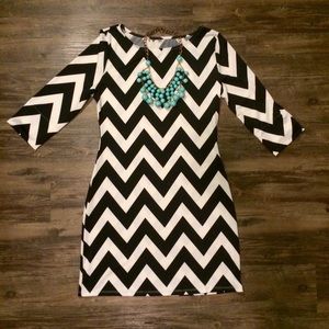 Chevron Print Dress
