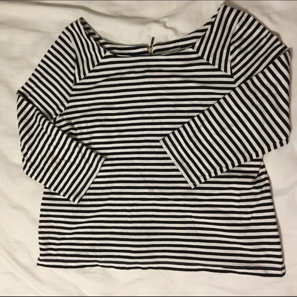 ***SOLD***Striped Boat Neck Shirt