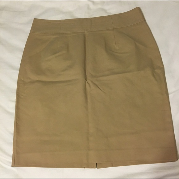Khaki High Waisted Pencil Skirt