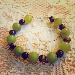 Genuine Irish Connemara Marble and Tiger Eye