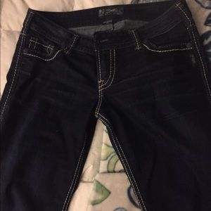 Silver boot cut jeans