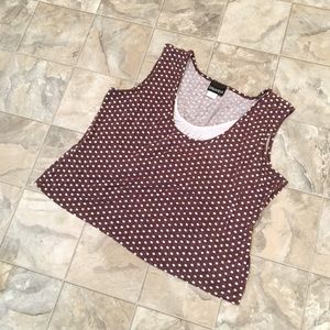 BARANDA VINTAGE polka dot tank top