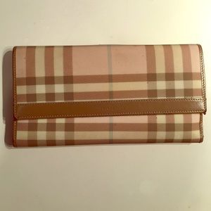 Burberry Classic Pink Plaid Wallet