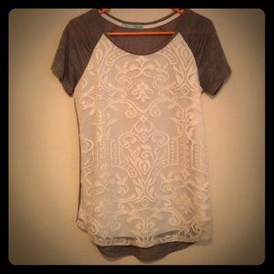 Women's Lace-Front Tee