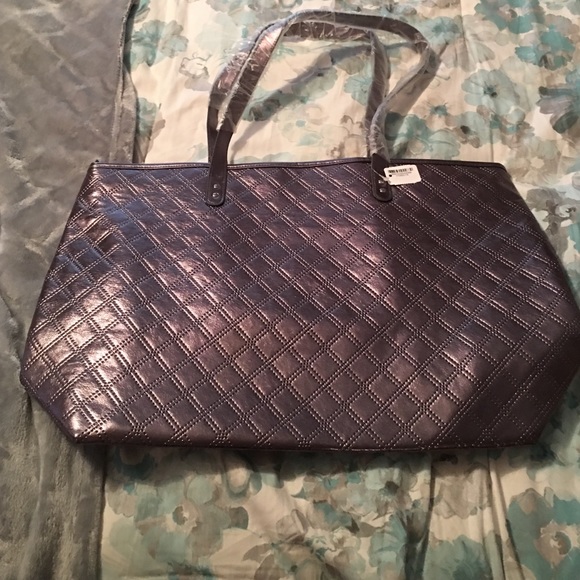 Gunmetal silver bag/tote