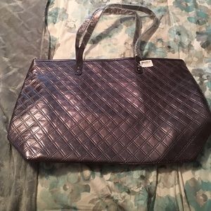 Gunmetal silver bag/tote