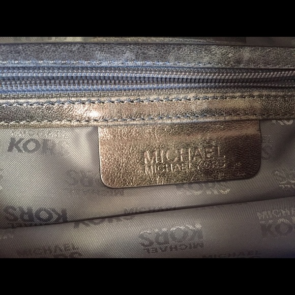 Michael Kors Pewter Metallic Clutch - Picture 3 of 4