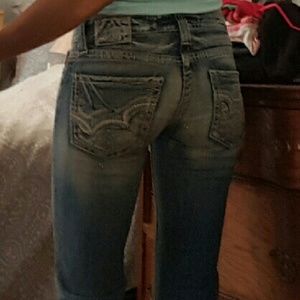 Big Star jeans. Style "Sweet." Ultra low rise. 25L