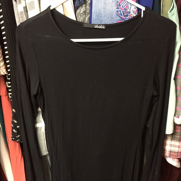 Lulu's black body con long sleeve dress-never worn