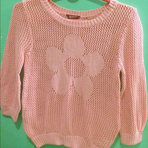 Kids girls pink see through sweater