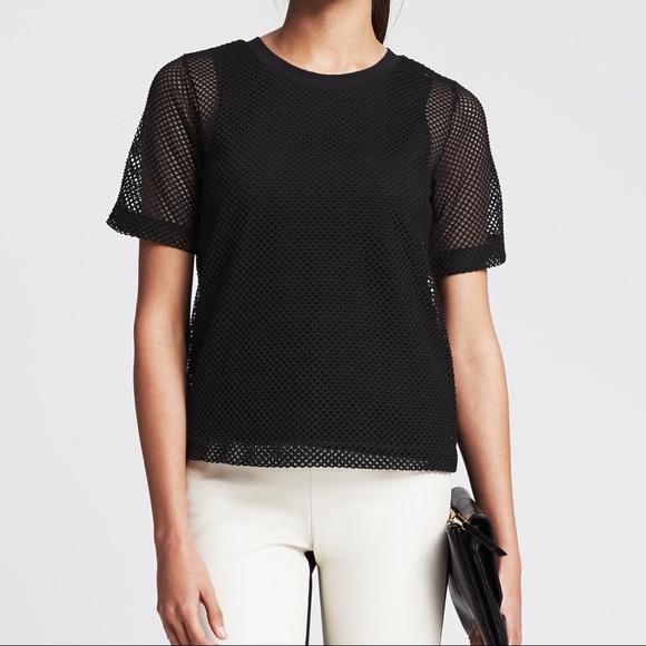 Banana Republic Tops - Banana Republic Perforated Mesh Top