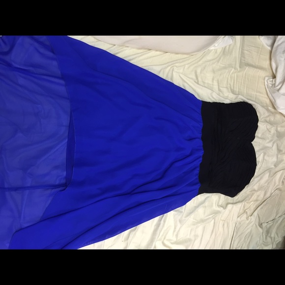 High-low black and blue forever 21 dress