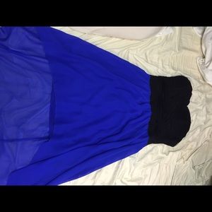 High-low black and blue forever 21 dress