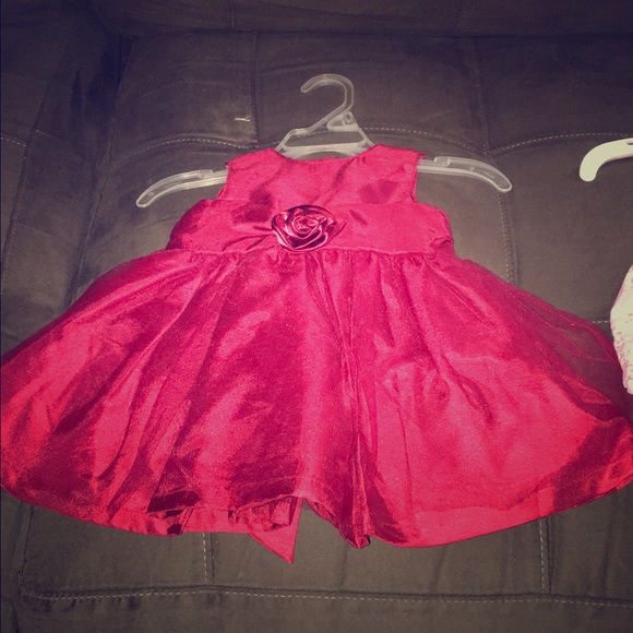 Little girls beautiful red dress