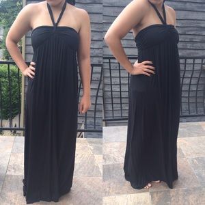 💃Black Halter Maxi Dress