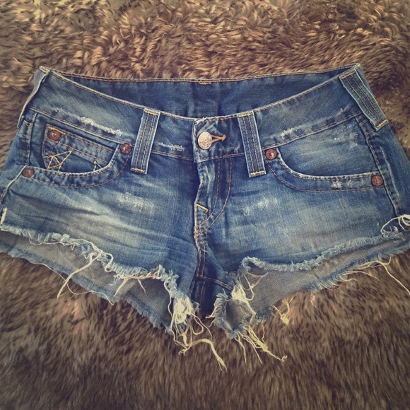 True Religion Bobby Cut-Off Shorts
