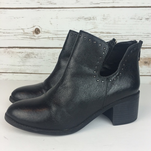 steve madden alden leather zip ankle boot