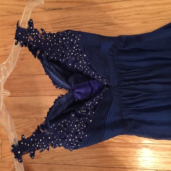 Midnight blue Prom dress - Picture 2 of 4