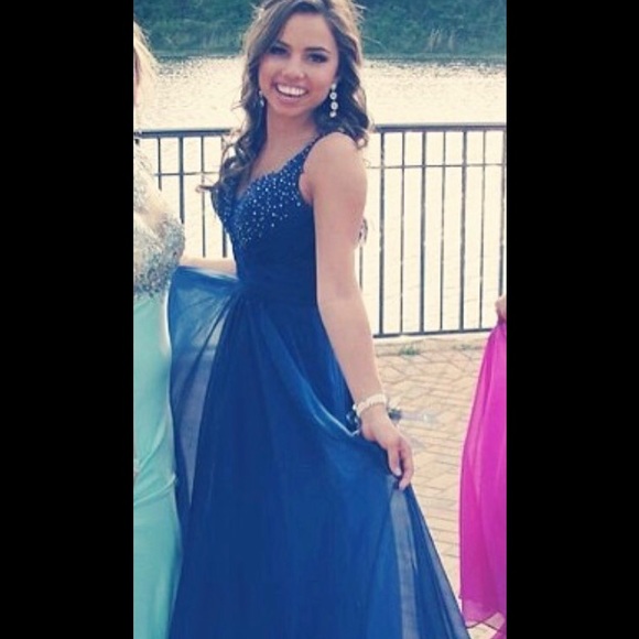 Midnight blue Prom dress - Picture 4 of 4
