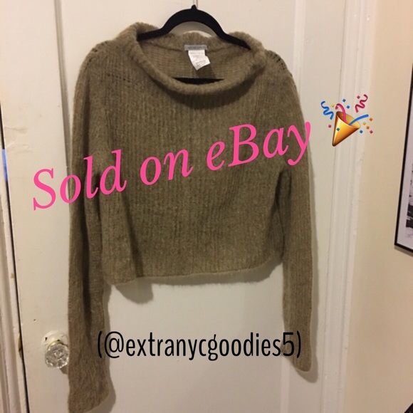 Sarah Pacino Mohair Wool Loose Neck Sweater