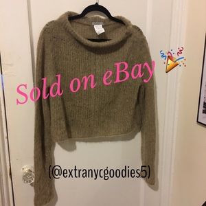 Sarah Pacino Mohair Wool Loose Neck Sweater