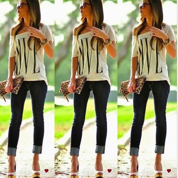 White Love Top