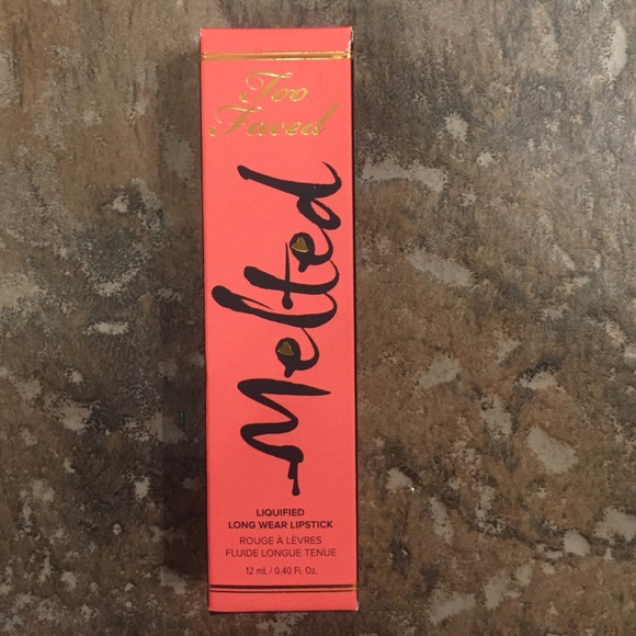 NIB Too Faced Melted Lipstick in Melon