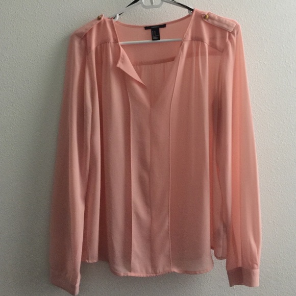 Pink sheer blouse