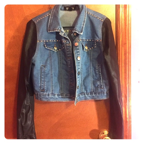 Jean and Leather Jacket