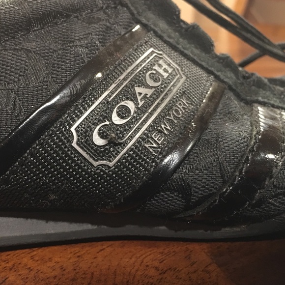 Black coach shoes - Picture 3 of 4